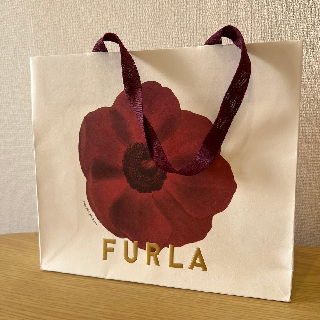 【保証書有】FURLA ライトブルー レザー キーケース