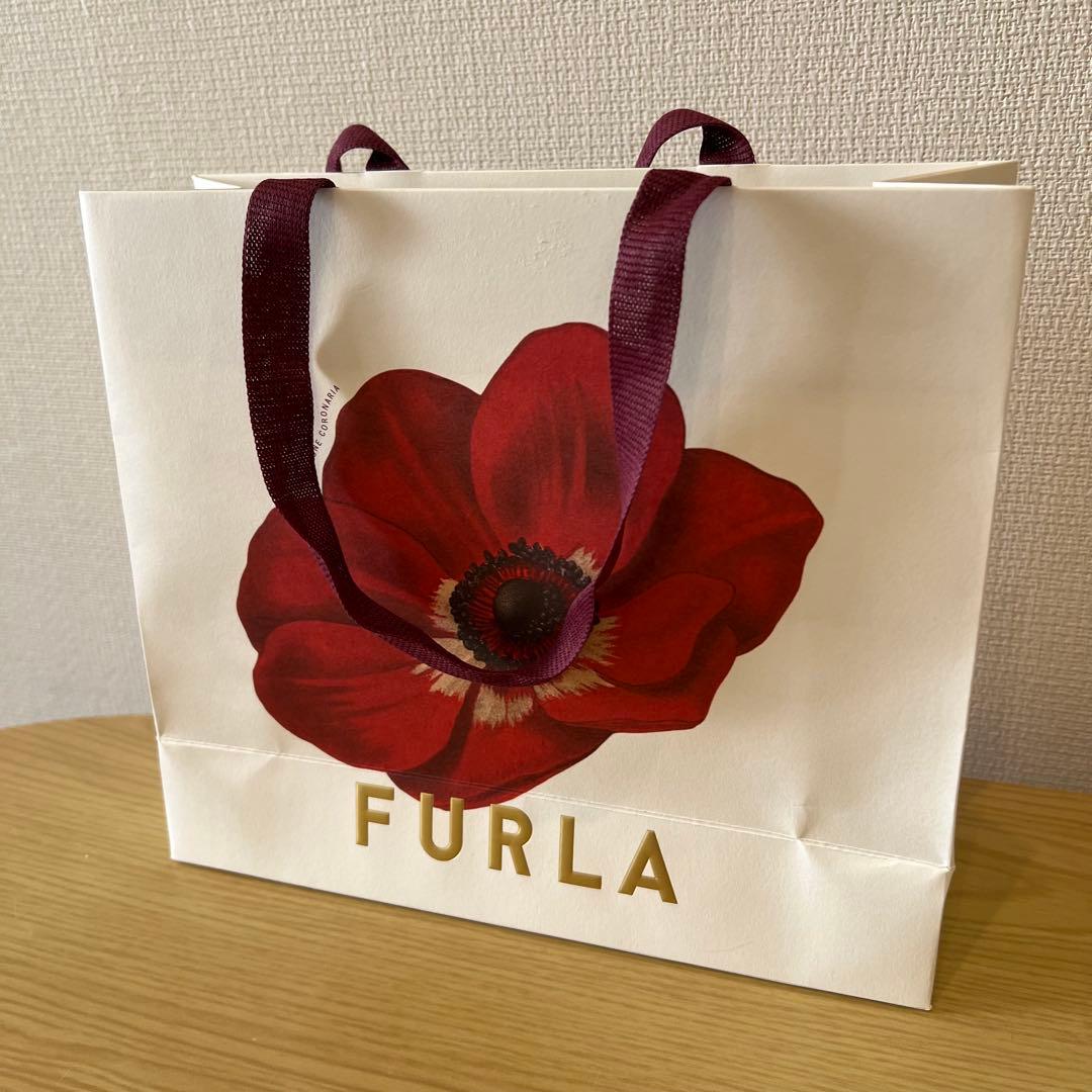 【保証書有】FURLA ライトブルー レザー キーケース