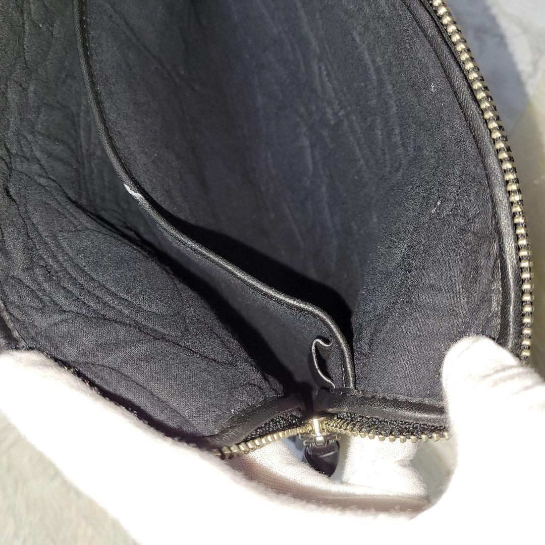 Vivienne Westwood オーブ 型押し レザークラッチ 黒