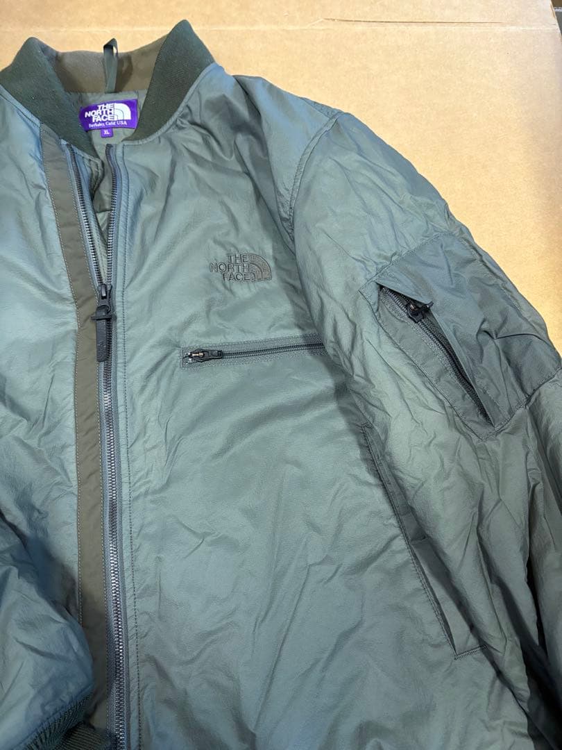 MA-1 ザ・ノースフェイス 限定パープルレーベル