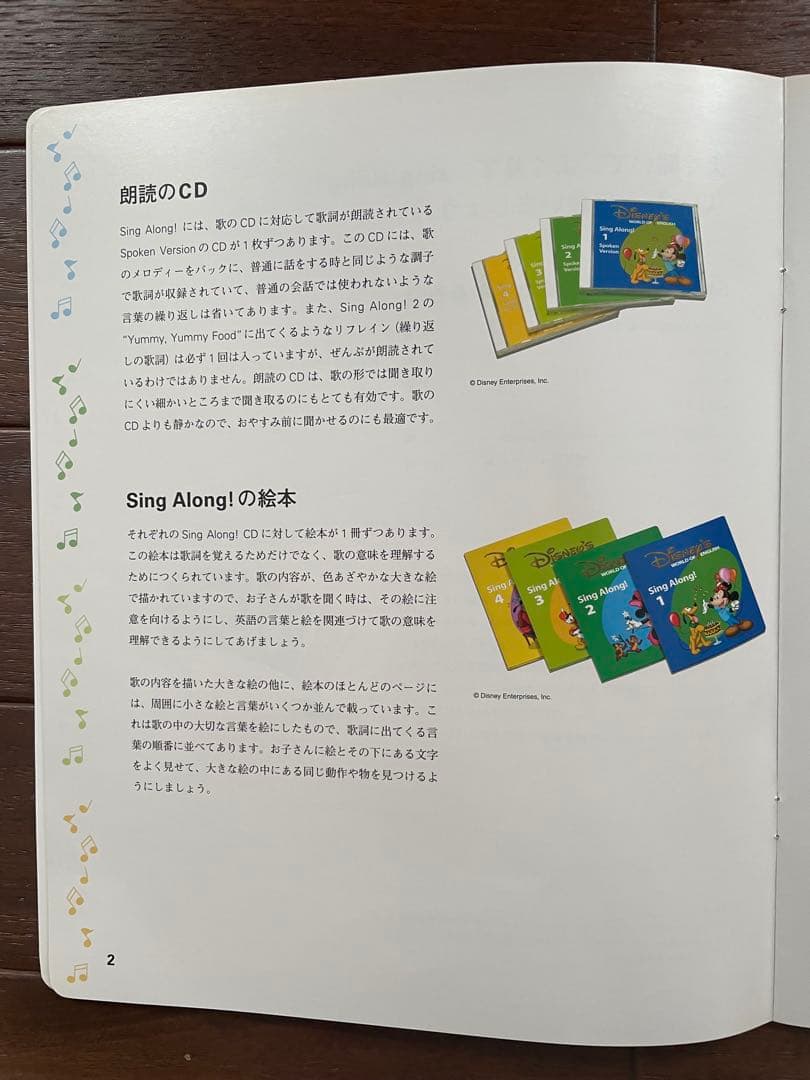 ディズニーの英語システムのSing Along! DVD 12枚・CD8枚セット