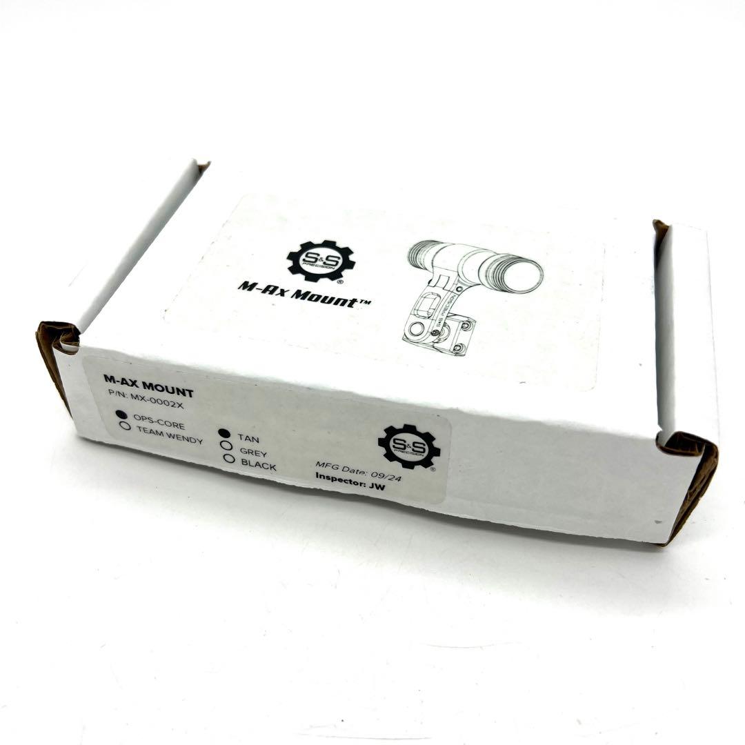 実物新品 S&S M-Ax Ops-Core TAN ライトマウント オプスコア