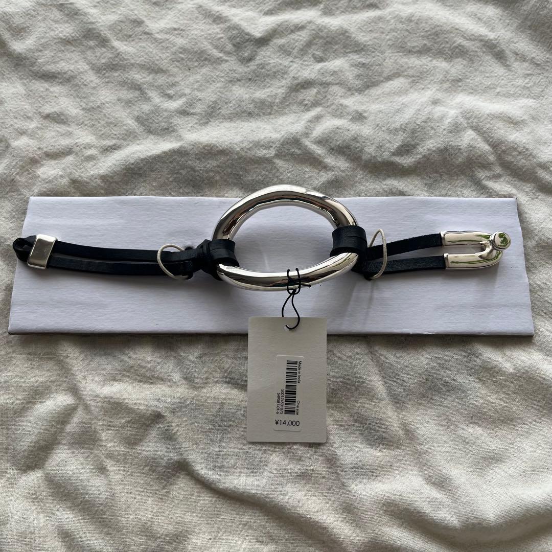 BANANA REPUBLIC レザー オーバル ブレスレット バナリパ