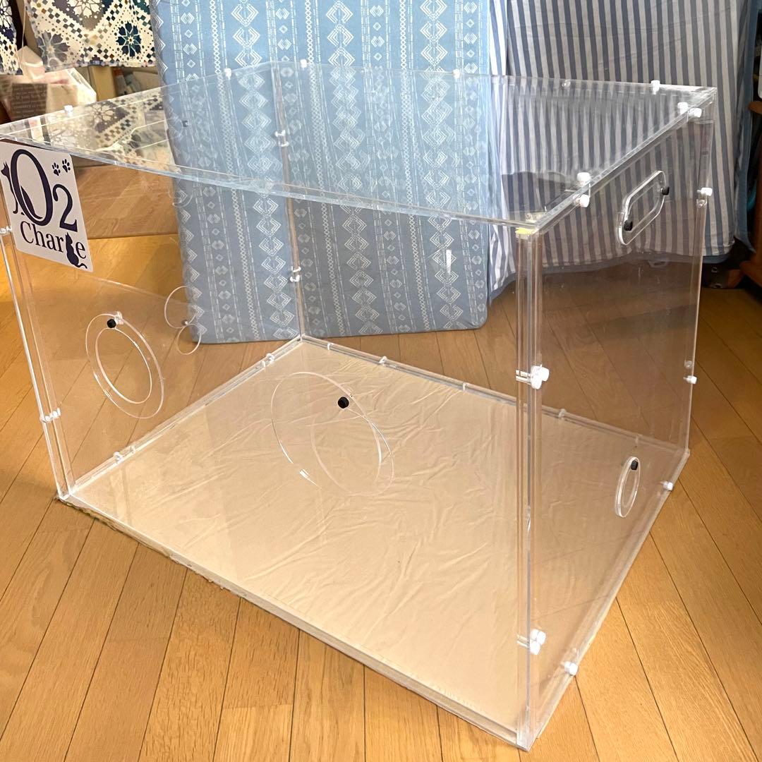 O2 Charge 通気口付き　アクリルケージ ペット用