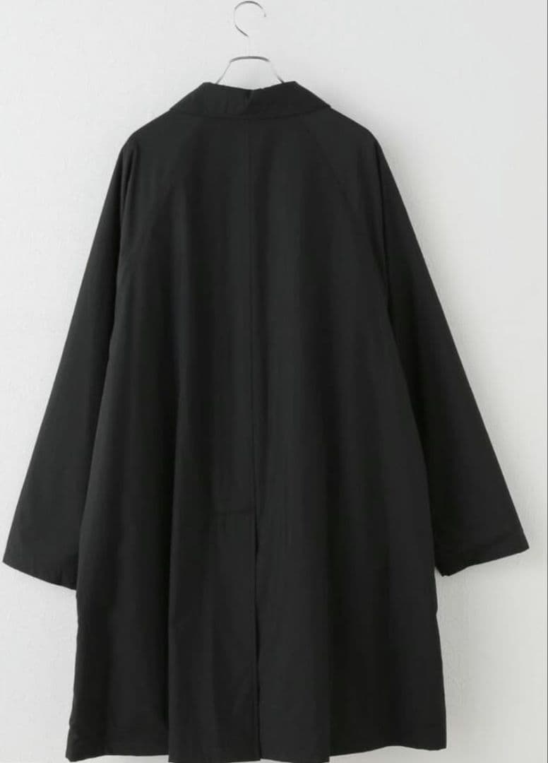 【ゴン太】ブラック ロングコート スタンドカラー