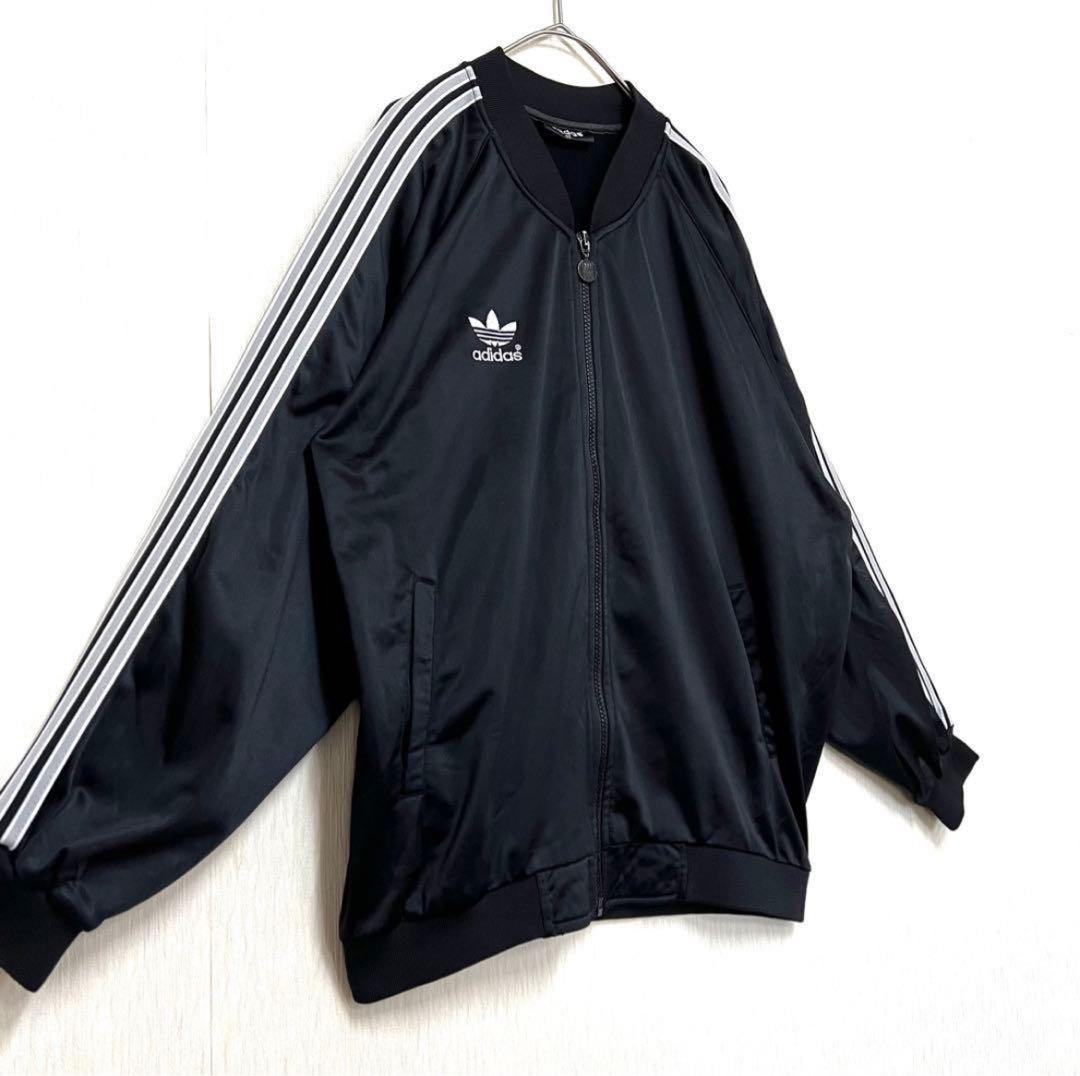 【入手困難】90s adidas ATP復刻トラックジャケット 黒白 L 古着