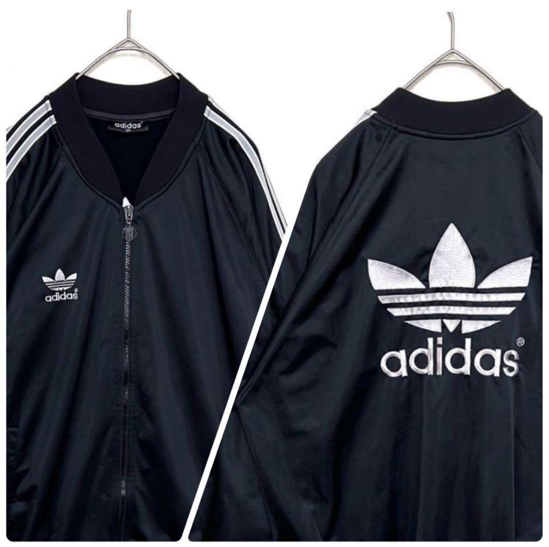 【入手困難】90s adidas ATP復刻トラックジャケット 黒白 L 古着