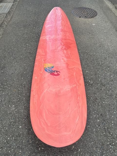 スムースボディー 中古ロングボード 9’0f お洒落ボード