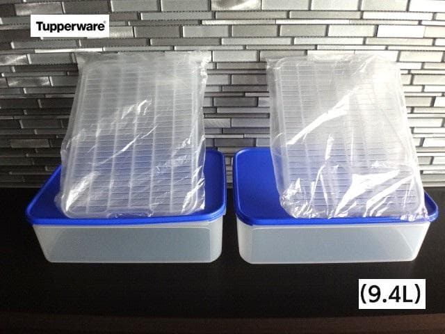新品★タッパーウェア★2点★MMダブル★すのこ付き★保存容器★9.4L★大型