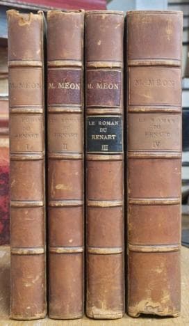 メオンの「Le Roman du Renart 」1826　全4巻　30万円ほど