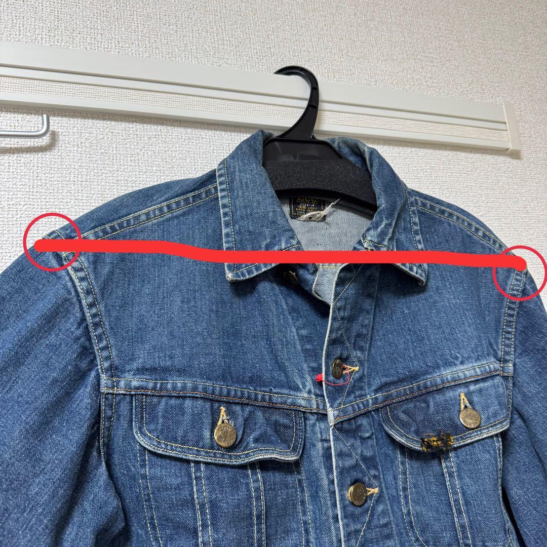 60s 70s Lee 101j デニムジャケット　四角黒タグ　38