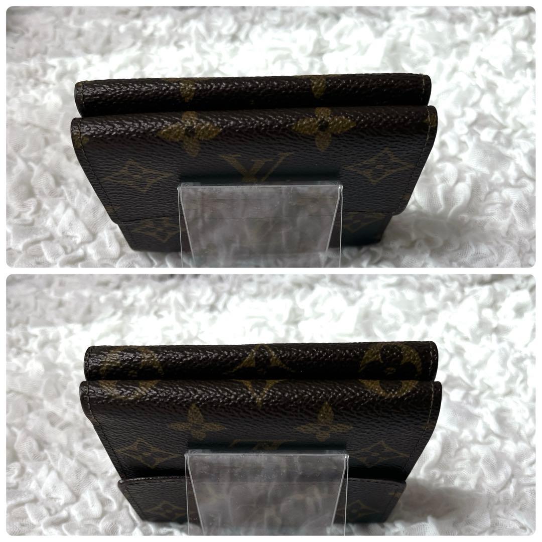 ポルトモネビエカルトクレディ　Wホック　ルイ・ヴィトン 三つ折り財布 ブラウン