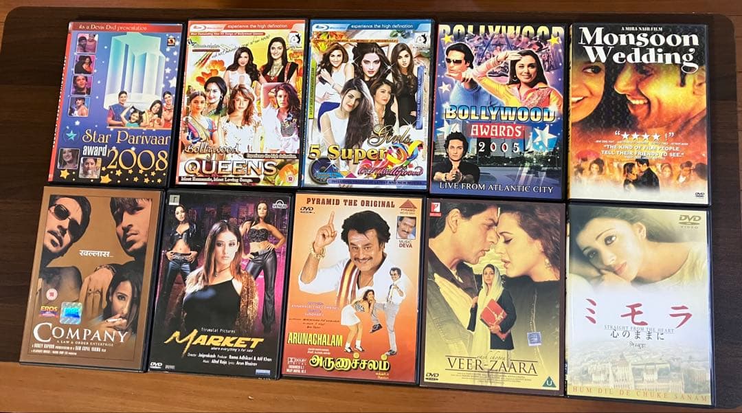 インド映画DVDまとめ売り10枚