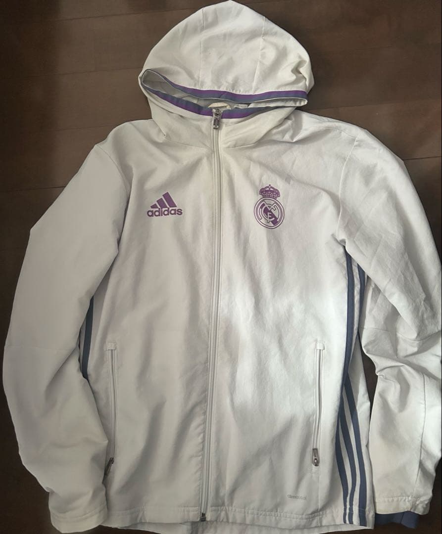 レア adidas Real Madrid フード付きジャケット