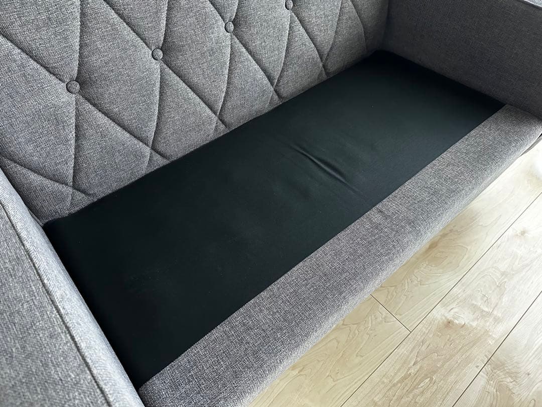 カリモク60 ロビーチェア 2シーター ベスパグレー 2人掛け