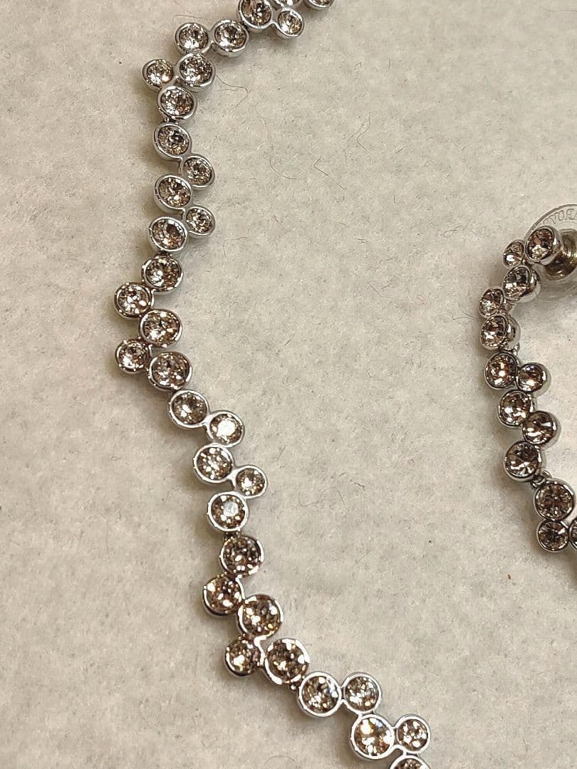 極美品　スワロフスキー Fidelity ネックレス ピアスセット　シルバー