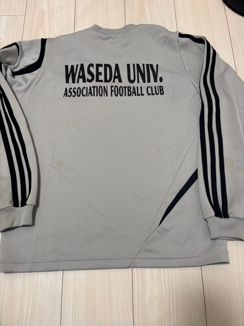 早稲田大学 サッカー 選手用練習着 アディダス 支給品 中古 ユニフォーム