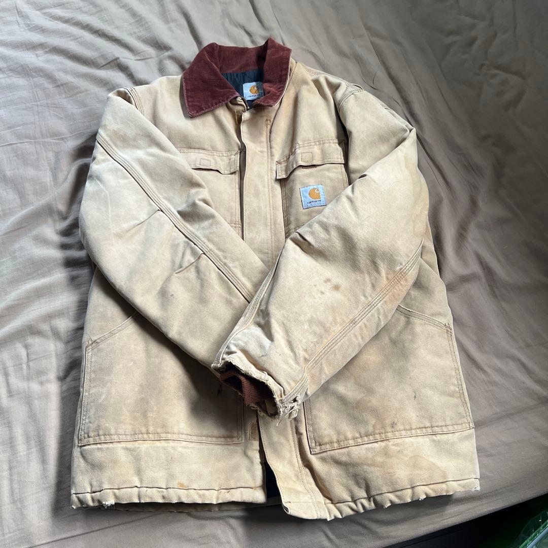 カーハート　カバーオール　ボロ