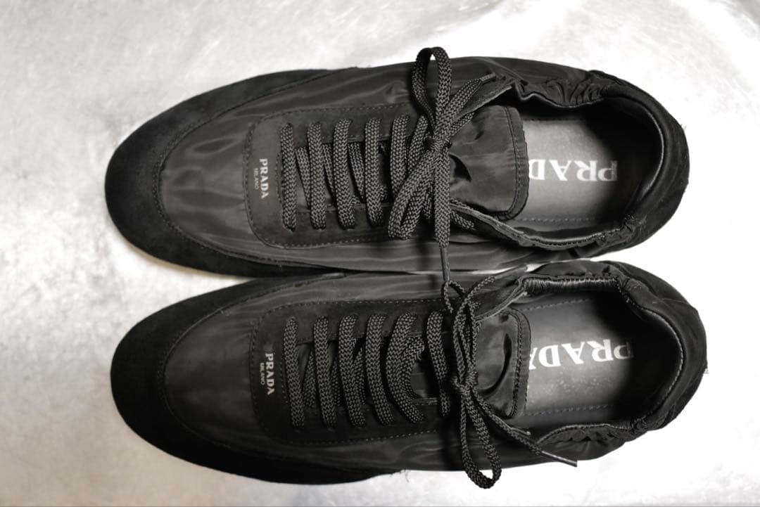 PRADA コラプス　ブラック ナイロン　スニーカー