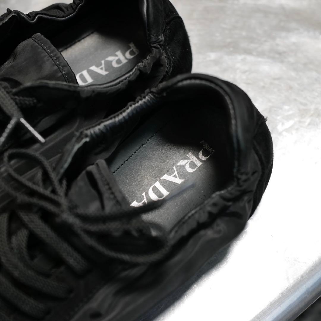 PRADA コラプス　ブラック ナイロン　スニーカー