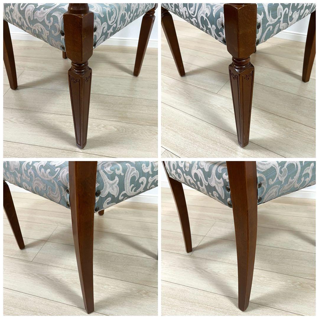 (け92)ブリティッシュデザイン アンティークアームチェア ダイニングチェア