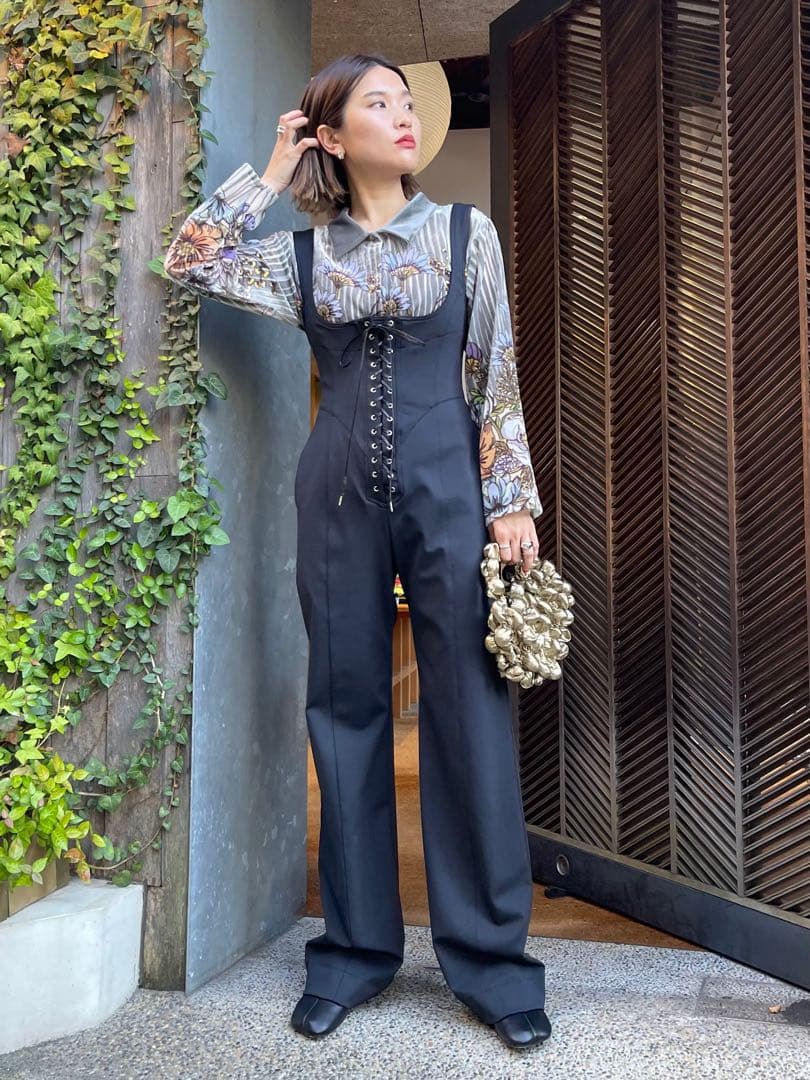 【FETICO】NYLON JERSEY UNDERBUST JUMPSUIT