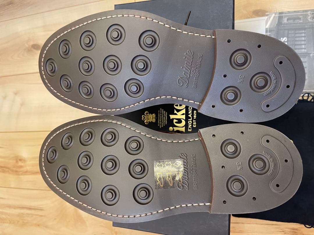 英国製新品Tricker'sトリッカーズ ウッドストック マロンブラウン UK8