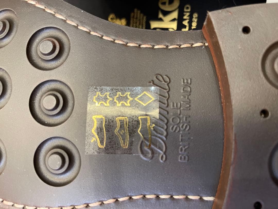 英国製新品Tricker'sトリッカーズ ウッドストック マロンブラウン UK8