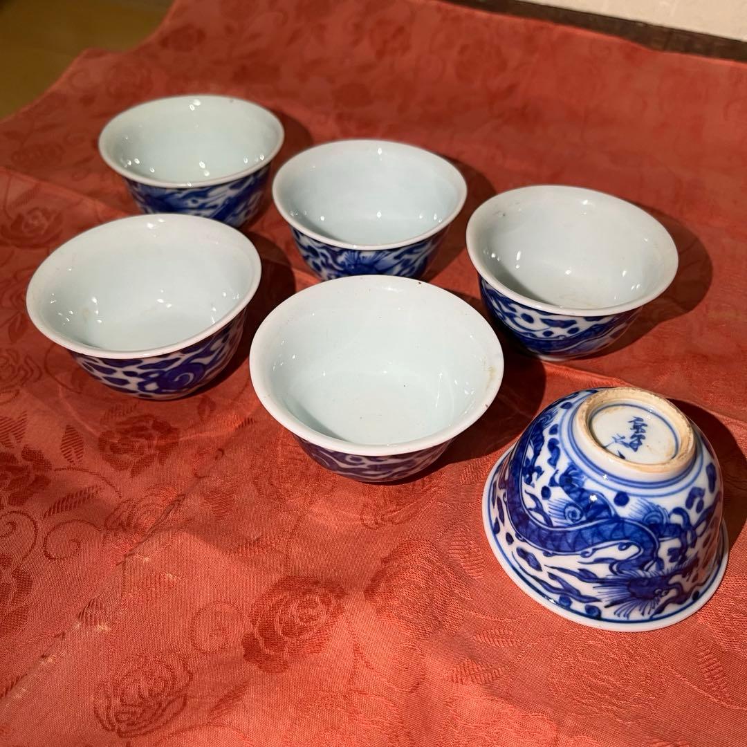 由*麻様 煎茶道具　茶器　茶碗　6客セット