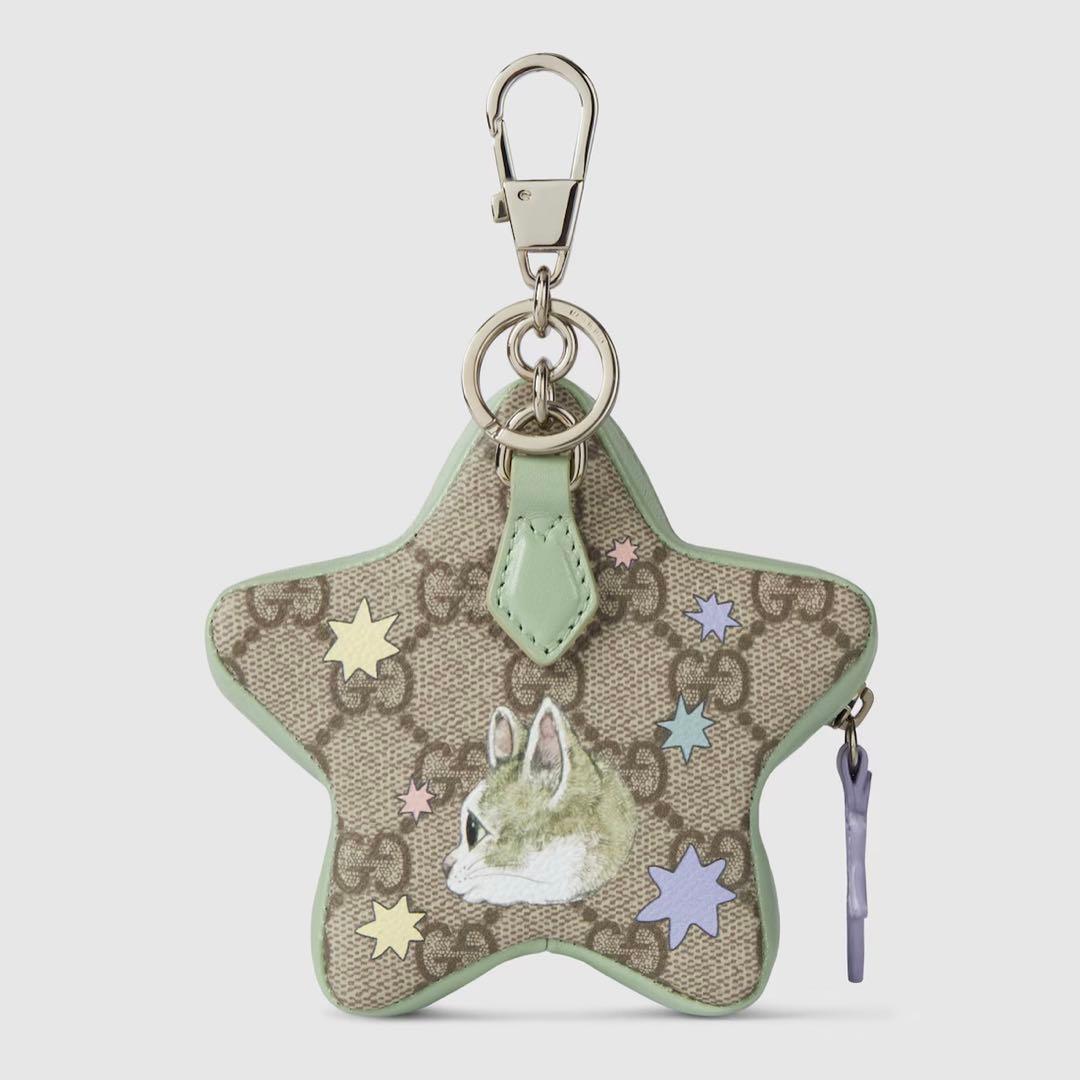 GUCCI グッチ ヒグチユウコ ボリス 星型 キー チャーム ポーチ 猫 ネコ