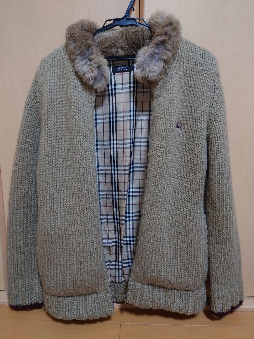 バーバリー　ニットブルゾン