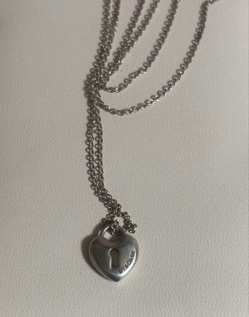 ティファニー ハート型ロックペンダント ネックレス