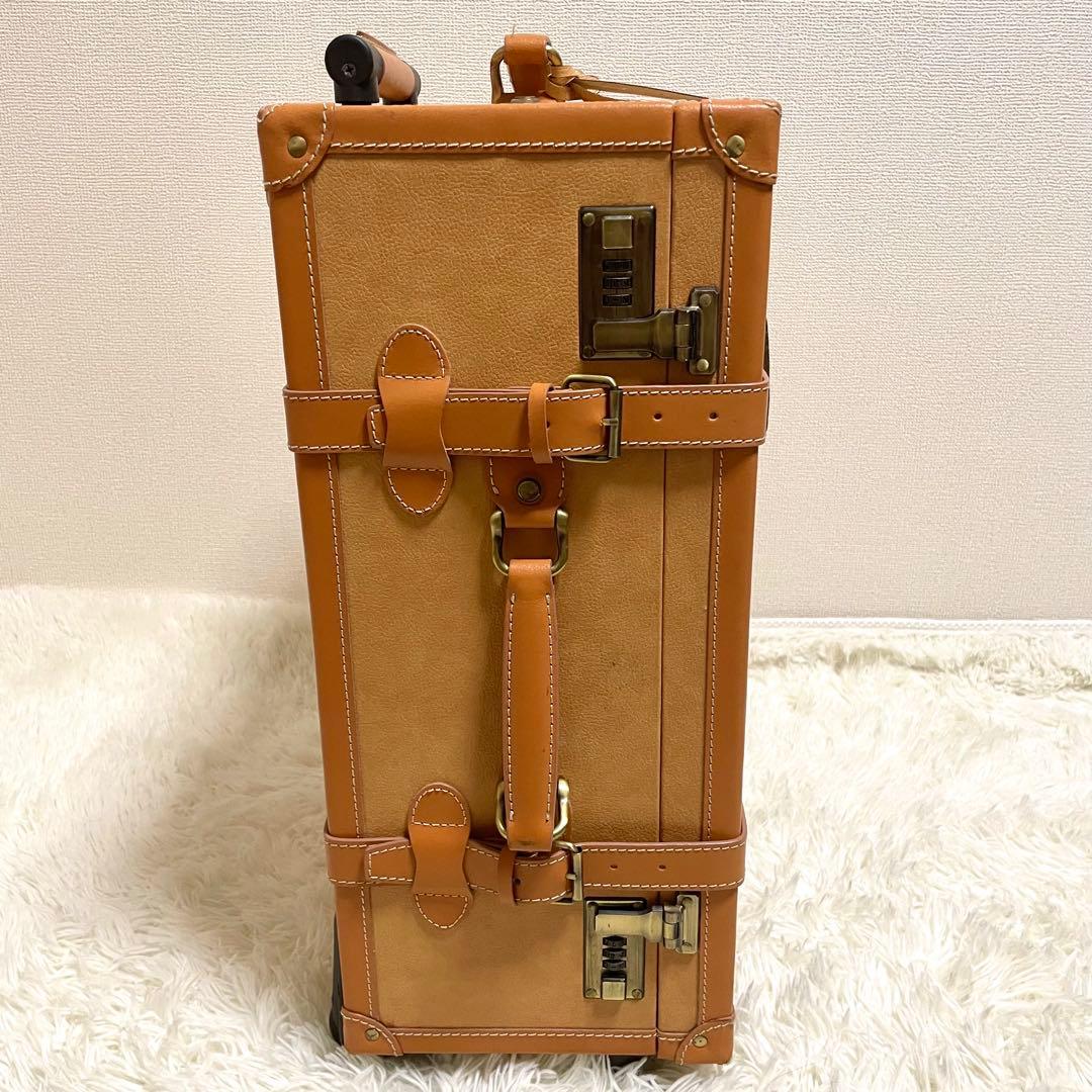 ディズニー Disney キャリーケース ミッキー ブラウン 総柄 レザー