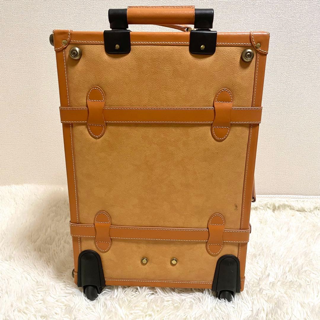 ディズニー Disney キャリーケース ミッキー ブラウン 総柄 レザー