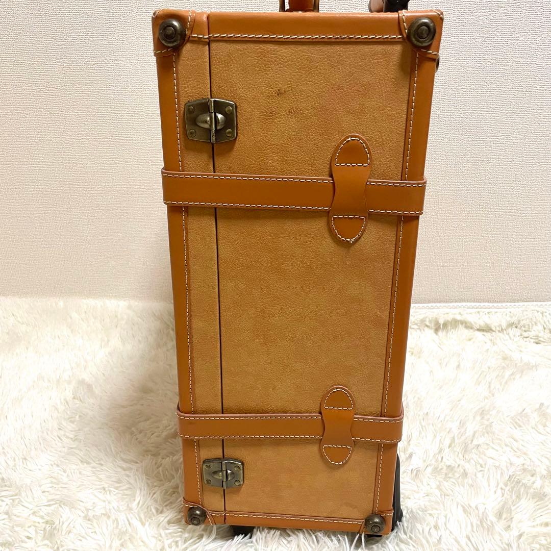 ディズニー Disney キャリーケース ミッキー ブラウン 総柄 レザー