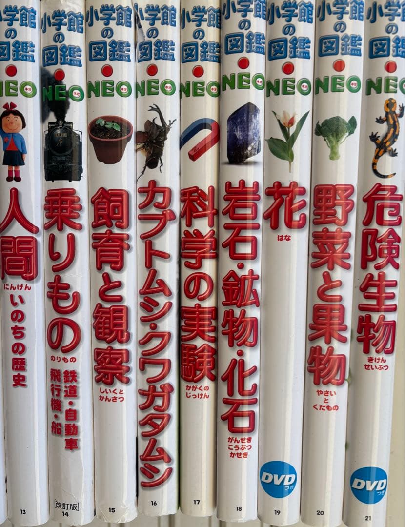 小学館の図鑑NEO 1〜21巻 DVD付き