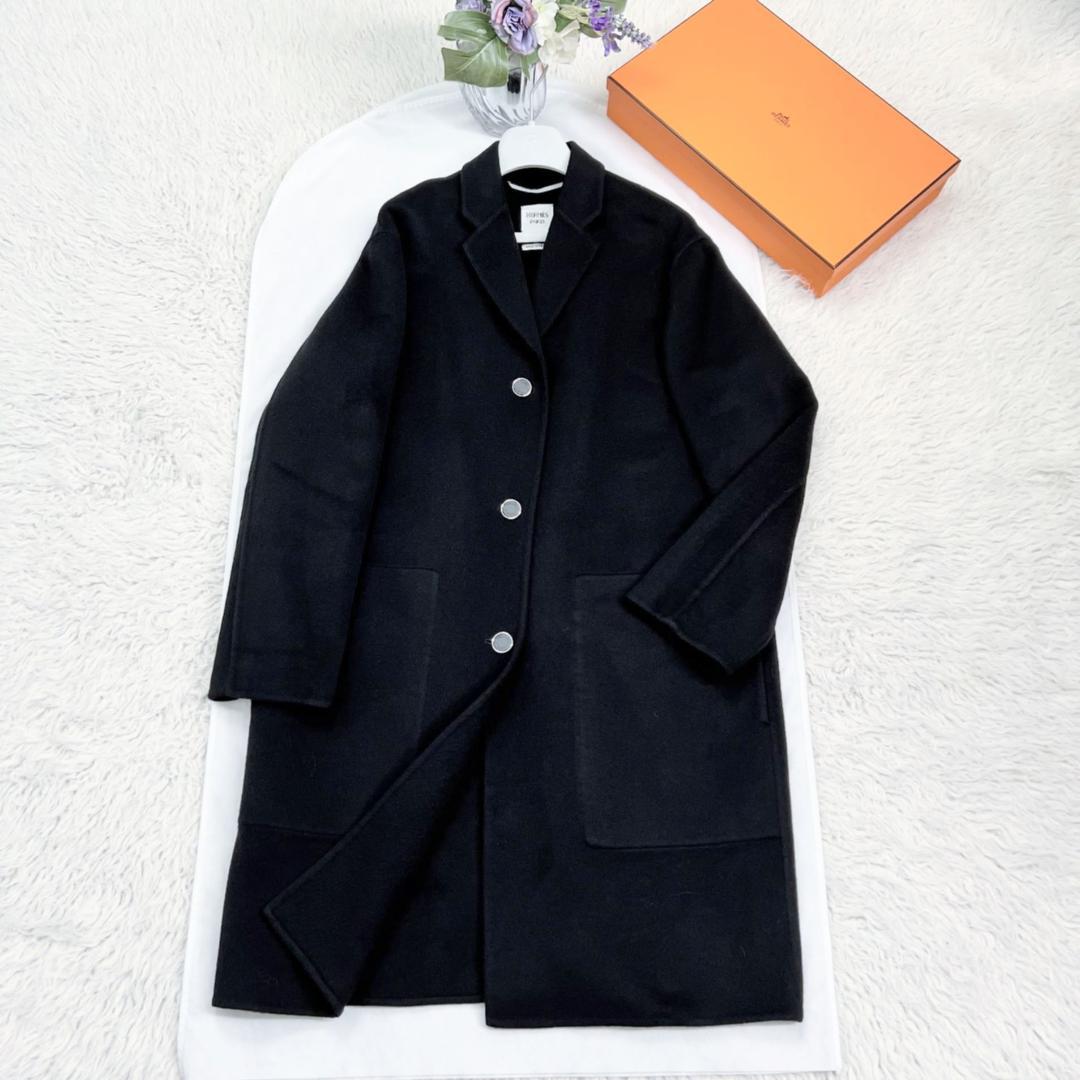 ★HERMES★2023-24★極美品★カシミヤ★ダブルフェイス★コート