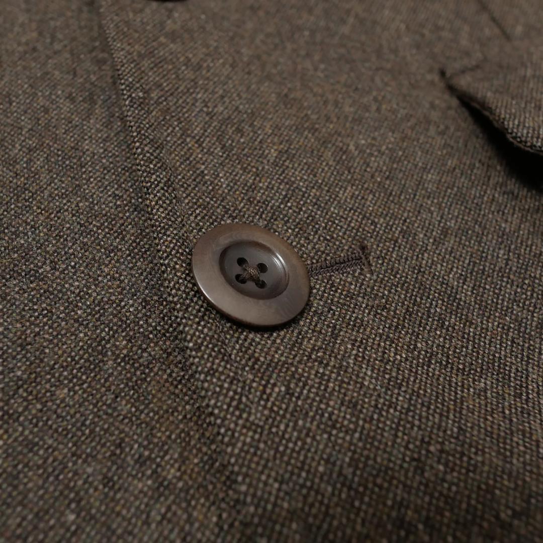 美品【ポールスミスコレクション】ウール サファリジャケット L 日本製 立襟 茶