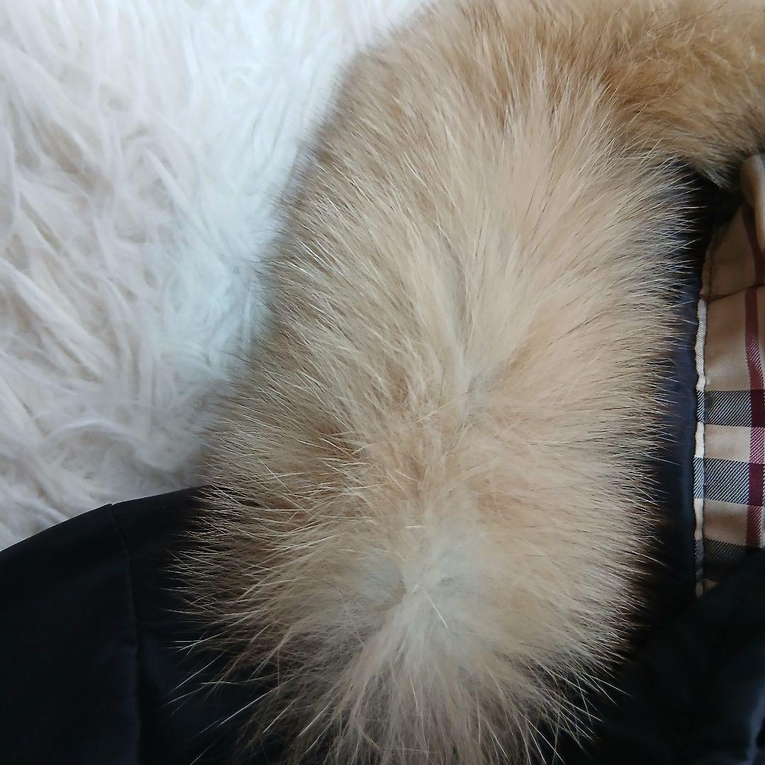 【BURBERRY】フードノバチェック　ベルト付　ロングコート　大きいサイズ46