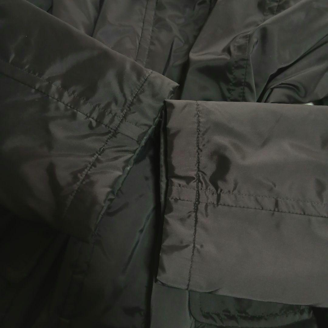 【BURBERRY】フードノバチェック　ベルト付　ロングコート　大きいサイズ46