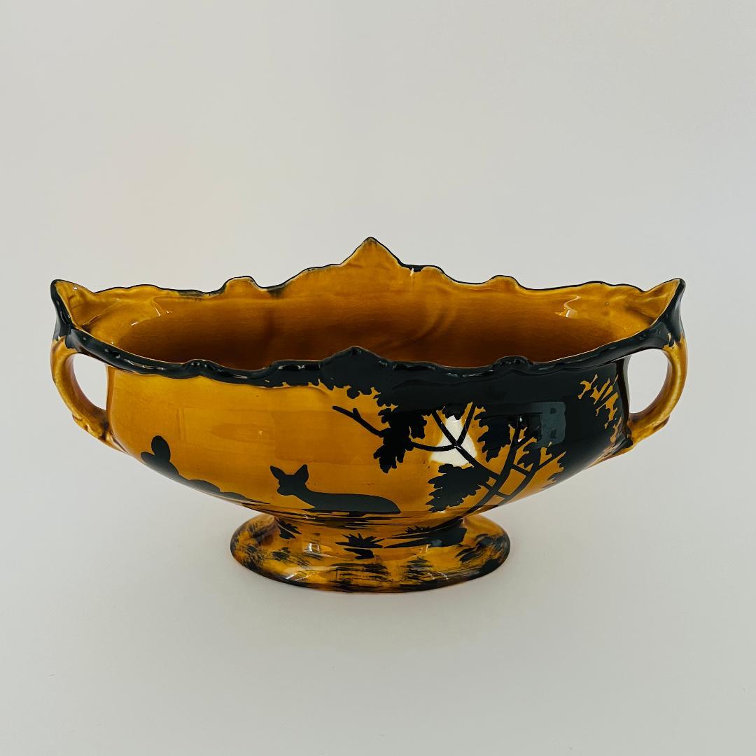 Orchies　フランス陶器　アールヌーボー　フラワーベース　陶器鉢　花瓶