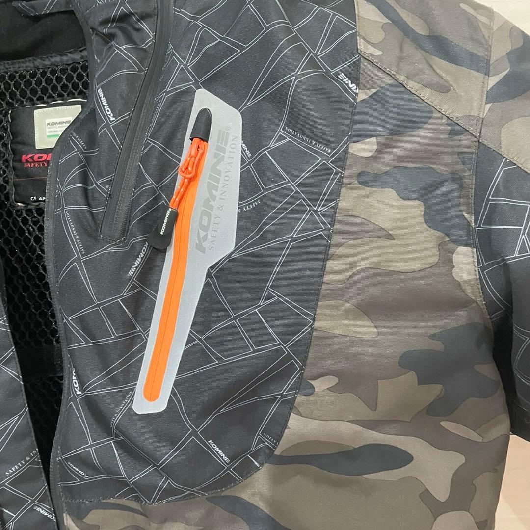 KOMINE コミネ プロテクター&ライナー 迷彩ライディングジャケット　美品