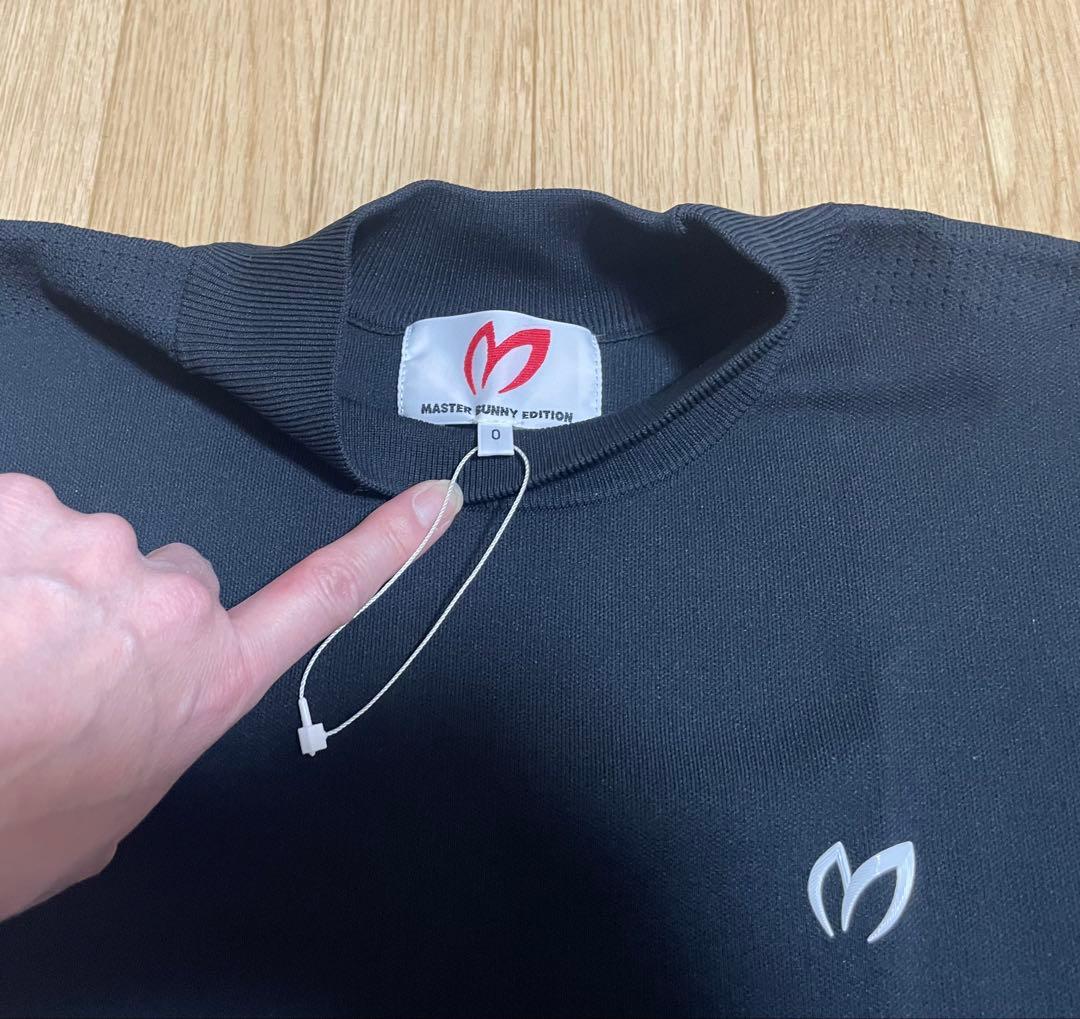 新品 マスターバニーエディション モックネックシャツ 半袖 0 黒 ブラック