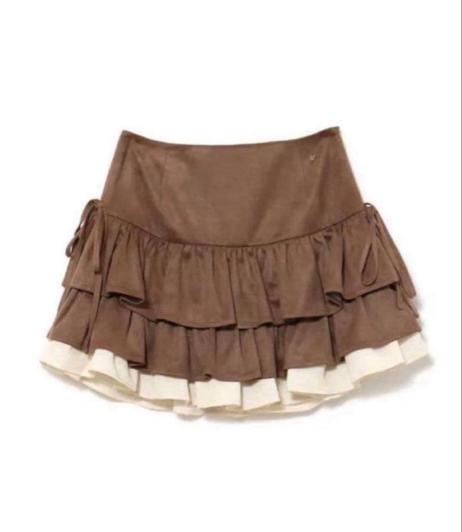 スカート Mel gather skirt brown andmary