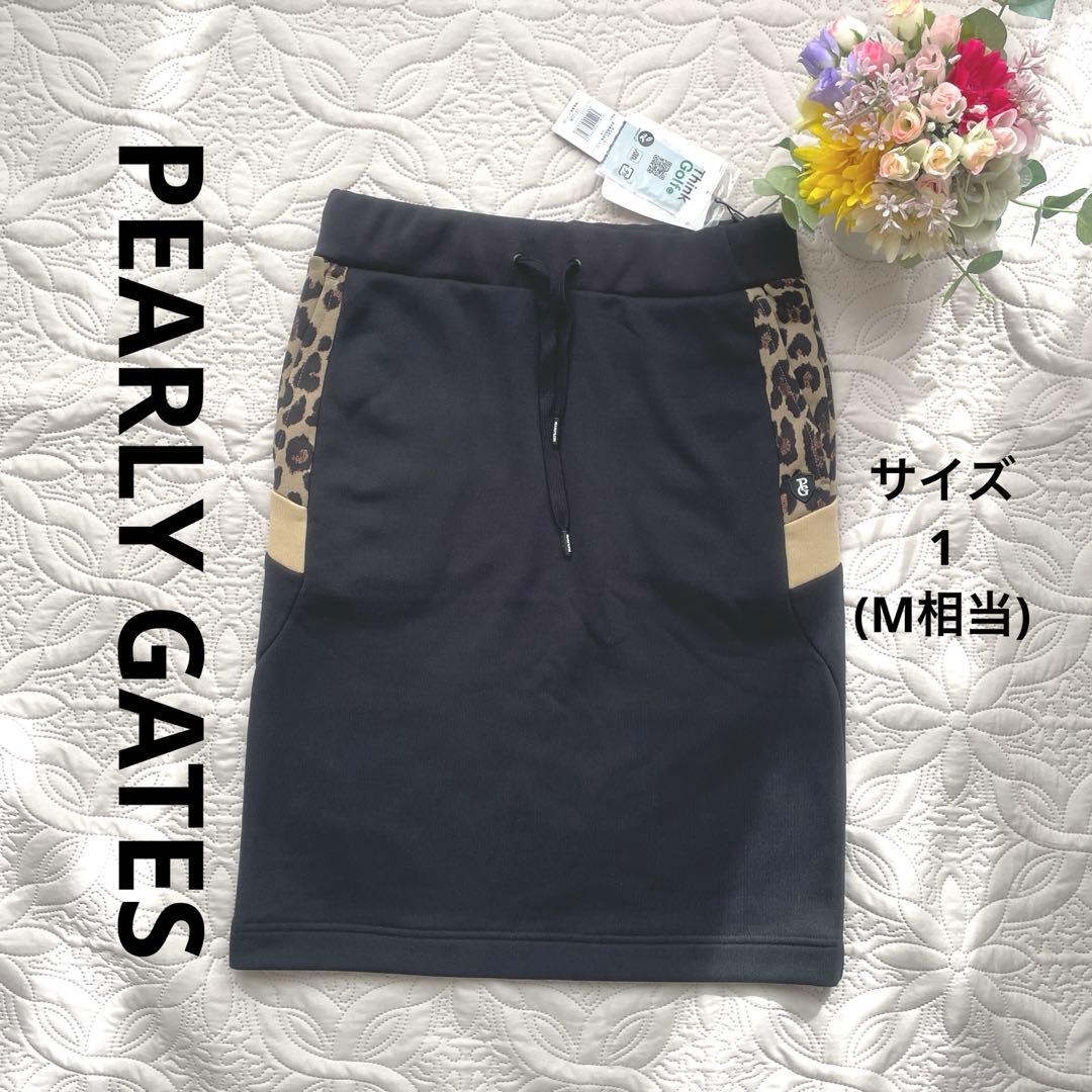 PEARLY GATES パーリーゲイツ　スウェットスカート　ブラック　サイズ1