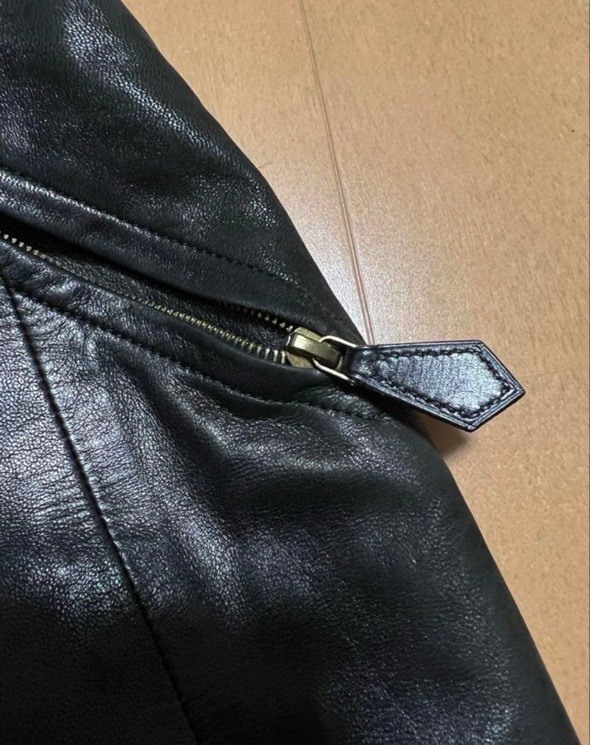 最高級 エルメス 本革 レザーパンツ 38