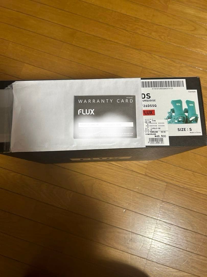 25-26 FLUX DS TURQUOISE Sサイズ 新品未使用 保証書付