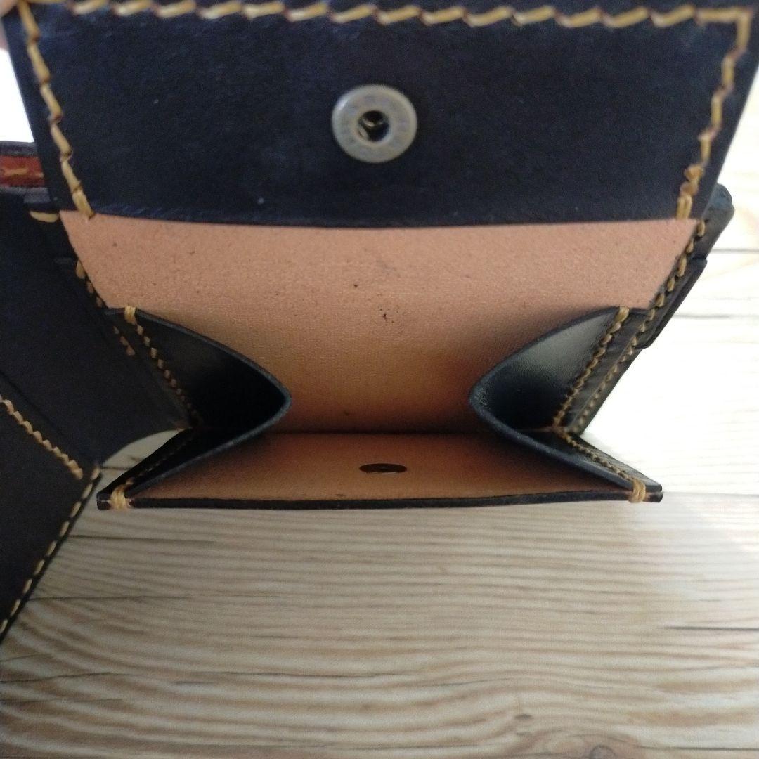 本革 財布 レザー ヌメ革 ハンドメイド 初売り