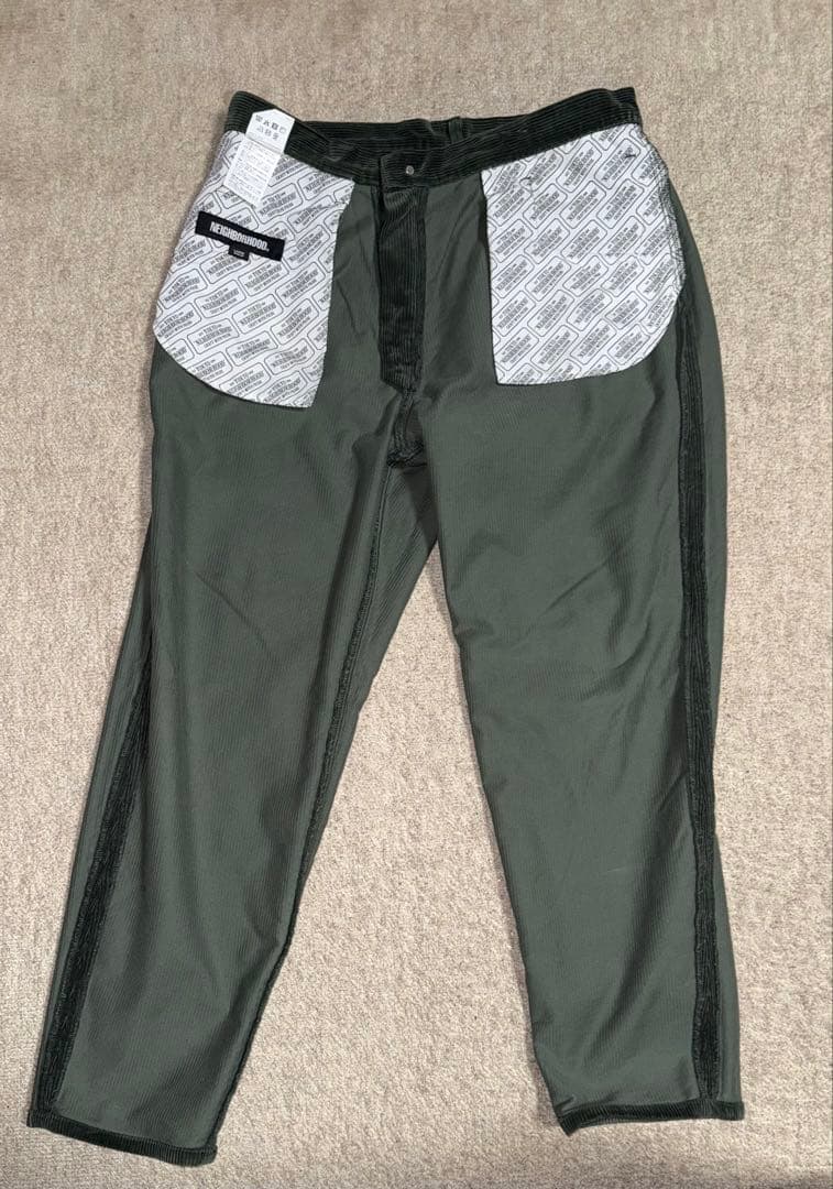 NEIGHBORHOOD グリーンパンツ　Lサイズ　222SPNH-PTM03