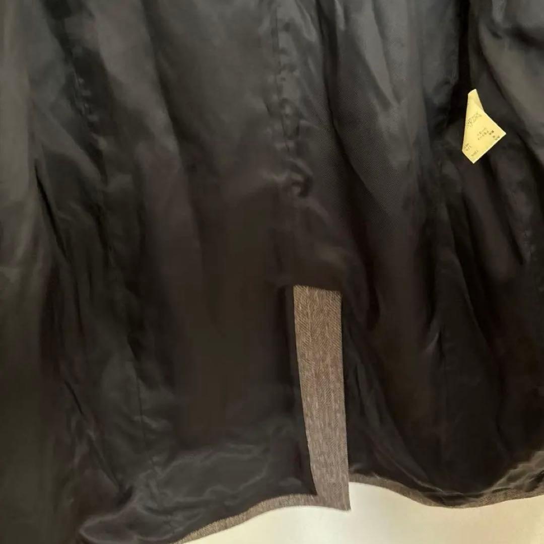 A.P.C. ヘリンボーン柄　ステンカラーコート XS